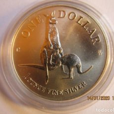 Monedas antiguas de Oceanía: 1 ONZA DE PLATA PURA CANGURO 1996. Lote 312022518