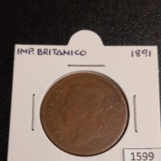 Monedas antiguas de Oceanía: MALASIA 1 CÉNTIMOS 1891. Lote 314081598