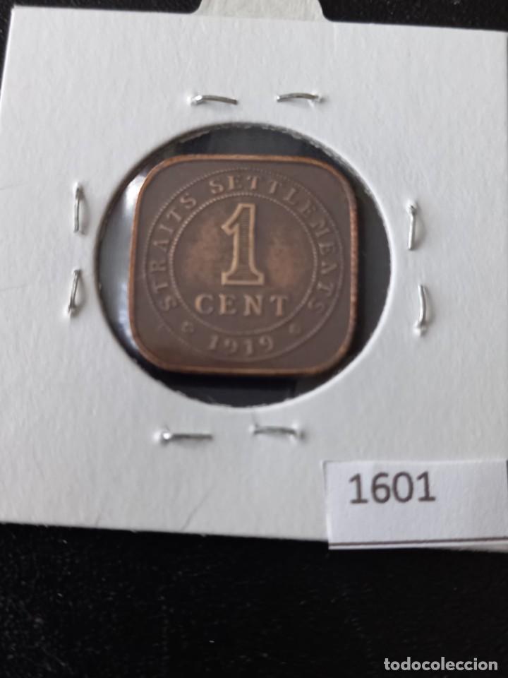 Monedas antiguas de Ocean&iacute;a: Malasia 1 c&eacute;ntimos 1919 - Foto 2