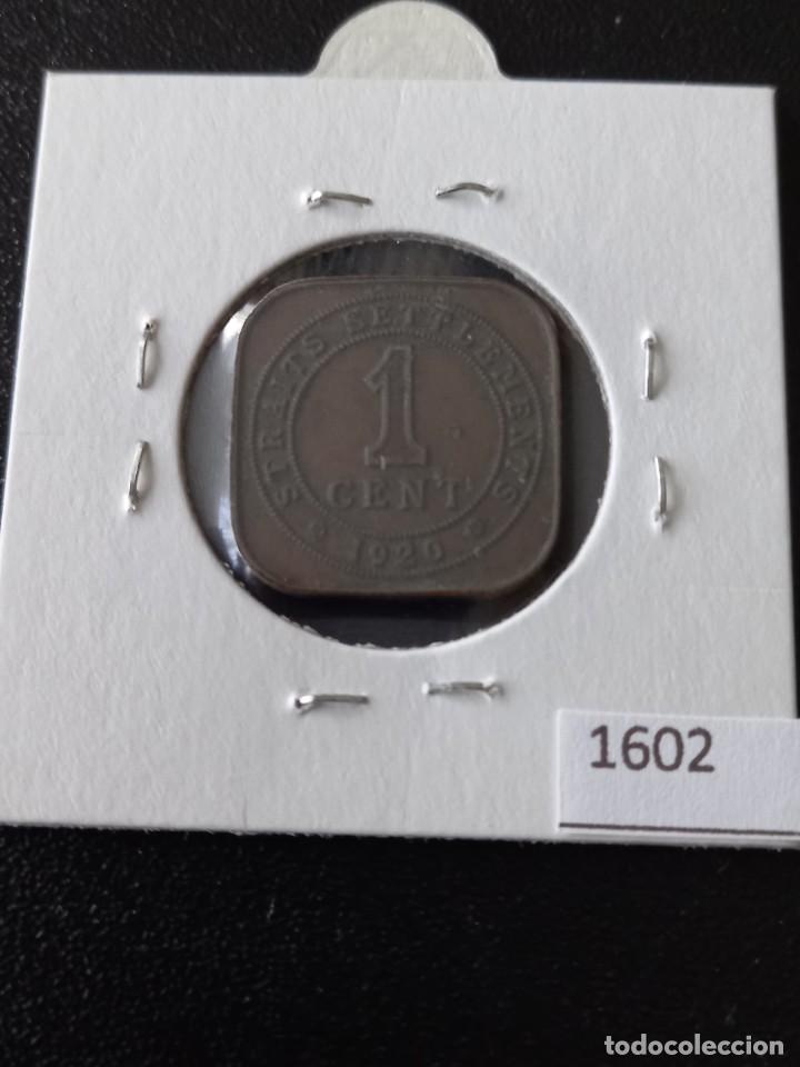 Monedas antiguas de Ocean&iacute;a: Malasia 1 c&eacute;ntimos 1920 - Foto 2