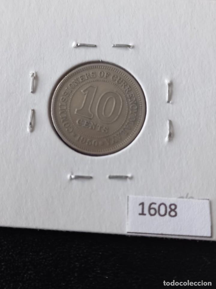 Monedas antiguas de Ocean&iacute;a: Malasia 10 c&eacute;ntimos 1945 - Foto 2