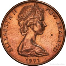 Monedas antiguas de Oceanía: [#957347] MONEDA, NUEVA ZELANDA, ELIZABETH II, 2 CENTS, 1971, MBC, BRONCE, KM:32.1. Lote 314174498
