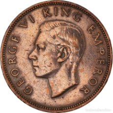 Monedas antiguas de Oceanía: [#957303] MONEDA, NUEVA ZELANDA, GEORGE VI, 1/2 PENNY, 1947, MBC, BRONCE, KM:12. Lote 314177963