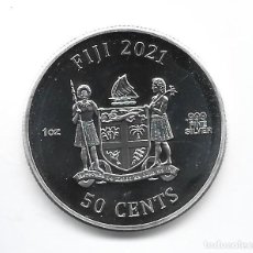 Monedas antiguas de Oceanía: FIJI- 50 CENTS- 2021- SHREK NAVIDAD- 1 ONZA