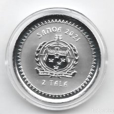 Monedas antiguas de Oceanía: SAMOA- 2 TALA- 2021- SIRENA DEL PACIFICO- 1 ONZA
