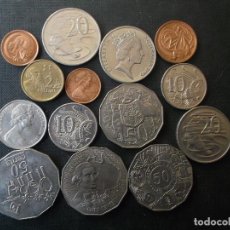Monedas antiguas de Oceanía: CONJUNTO DE 14 MONEDAS DE AUSTRALIA ALGUNAS DE CONMEMORATIVAS VER FOTOS