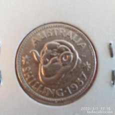 Monedas antiguas de Oceanía: MONEDA DE PLATA DE AUSTRALIA, 1 SHILLING 1957, BUEN EJEMPLAR, VER FOTOS.. Lote 321777903