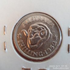 Monedas antiguas de Oceanía: MONEDA DE PLATA DE AUSTRALIA, 1 SHILLING 1952, BUEN EJEMPLAR, VER FOTOS.. Lote 321778068