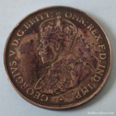 Monedas antiguas de Oceanía: MONEDA AUSTRALIA. ONE PENNY. 1927. JORGE V. PRECIOSA. ORIGINAL.. Lote 323903223