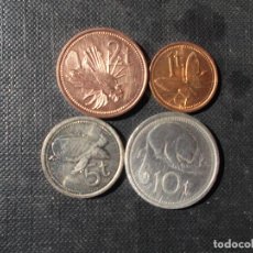 Monedas antiguas de Oceanía: CONJUNTO DE 4 MONEDAS DE PAPUA NUEVA GUINEA DIFICILES. Lote 329662048