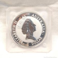 Monedas antiguas de Oceanía: 1 DOLAR PLATA AUSTRALIA ELIZABETH II KOOKABURRA. 1 OZ PLATA 999