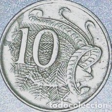 Monedas antiguas de Oceanía: AUSTRALIA MONEDA 10 CENT 1969 KM 65. Lote 340459853