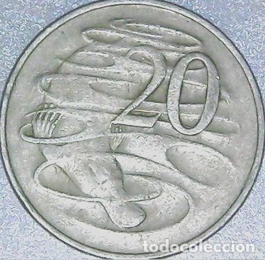 Monedas antiguas de Ocean&iacute;a: australia moneda 20 cent 1966 km 66 - Foto 1