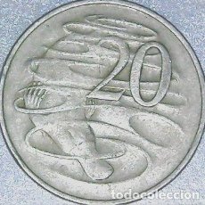Monedas antiguas de Oceanía: AUSTRALIA MONEDA 20 CENT 1966 KM 66. Lote 340459923