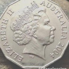 Monedas antiguas de Oceanía: AUSTRALIA MONEDA 50 CENTAVOS 2004 EXCELENTE. Lote 340466813