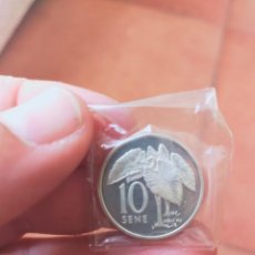 Monedas antiguas de Oceanía: MONEDA DE 10 DIEZ SENE WESTERN SAMOA 1974 PLATA PRUEBA FDC EN BOLSA ORIGINAL. Lote 350029949