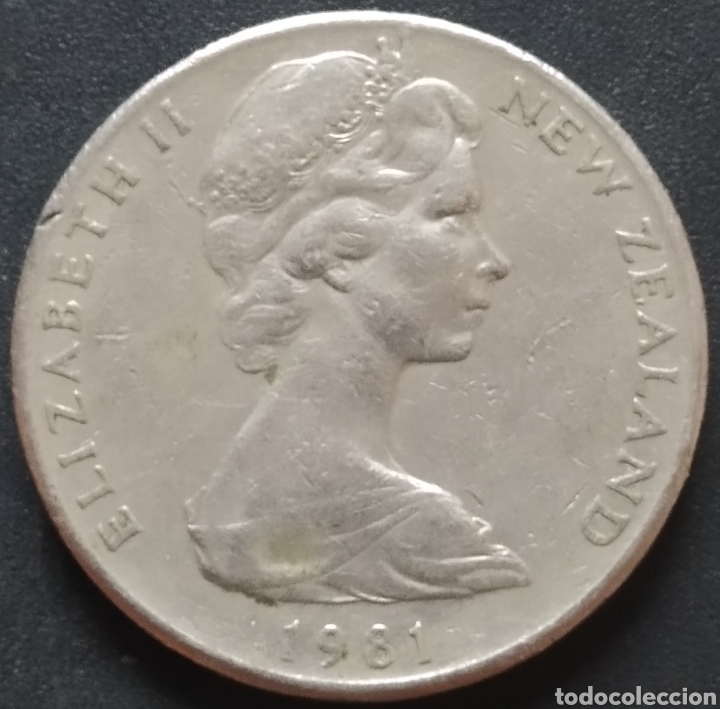 Monedas antiguas de Ocean&iacute;a: MONEDA - NUEVA ZELANDA 20 CENTS 1981 - Foto 2
