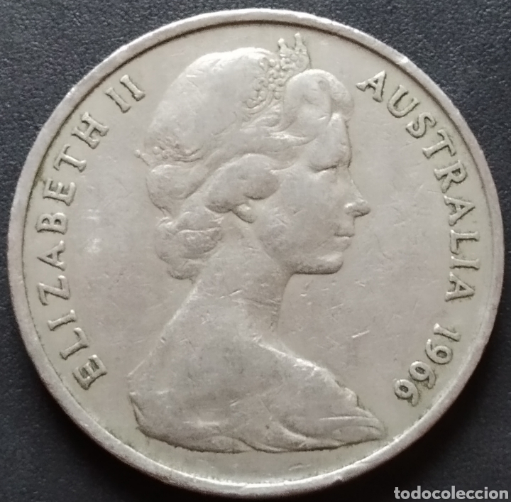 Monedas antiguas de Ocean&iacute;a: MONEDA - AUSTRALIA 20 CENT 1966 - Foto 2