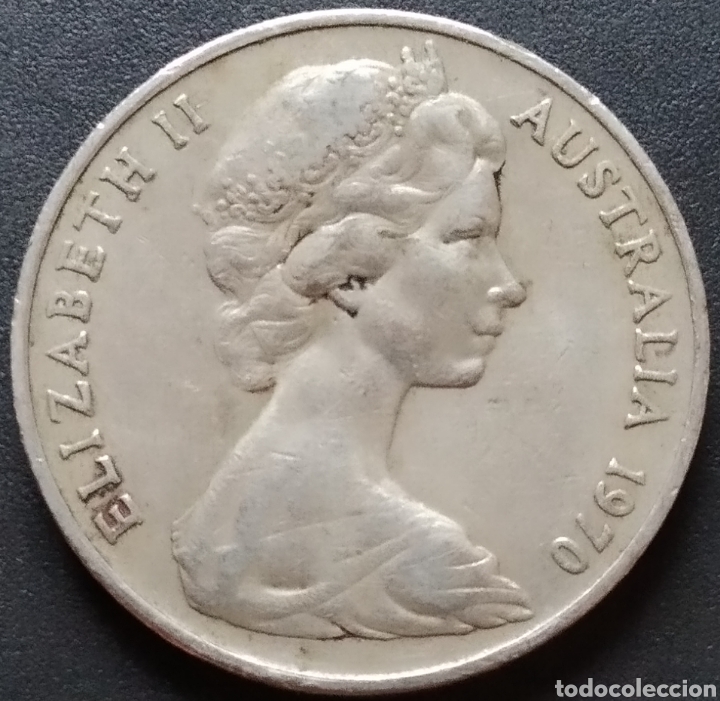 Monedas antiguas de Ocean&iacute;a: MONEDA - AUSTRALIA 20 CENT 1970 - Foto 2