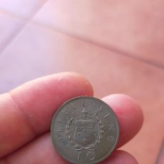 Monedas antiguas de Oceanía: MONEDA DE 10 DIEZ SENE WESTERN SAMOA OCCIDENTAL 1967 BUENA CONSERVACION. Lote 355196513