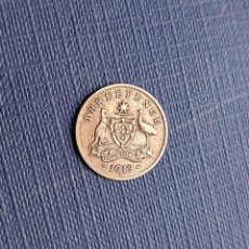 Monedas antiguas de Oceanía: AUSTRALIA 3 PENCE 1919 PLATA ESTERLINA. Lote 363225355