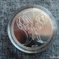 Monedas antiguas de Oceanía: TOKELAU. ONZA DE PLATA PURA 2019 ENCAPSULADA. EQUILIBRIUM. MARIPOSA. Lote 366168221