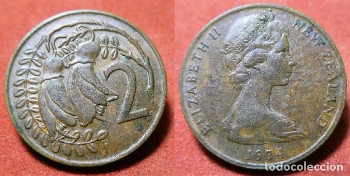 Monedas antiguas de Ocean&iacute;a: MONEDA DE NUEVA ZELANDA 2 CENT 1974 - Foto 1