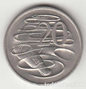 Monedas antiguas de Ocean&iacute;a: AUSTRALIA - MONEDA DE 20 CENTAVOS DE 1980 - Foto 2