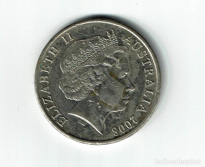Monedas antiguas de Ocean&iacute;a: AUSTRALIA 20 CENTS 2008 - Foto 2