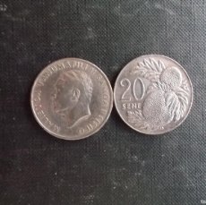 Monedas antiguas de Oceanía: CONJUNTO DE 2 MONEDAS SAMOA Y SISIFO MUY DIFICILES 20 SENE AÑOS 60 A 2000