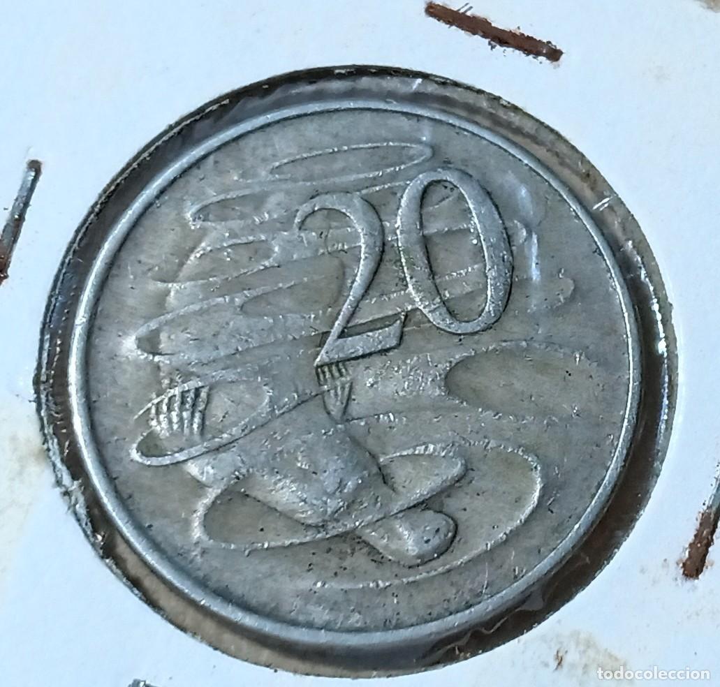 Monedas antiguas de Ocean&iacute;a: AUSTRALIA - 20 CENTS 1966 BC+ - Foto 2