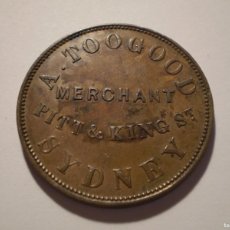Monedas antiguas de Oceanía: 10SAW12 AUSTRALIA PITT AND KING ST SIDNEY 1855 ONE PENNY TOKEN