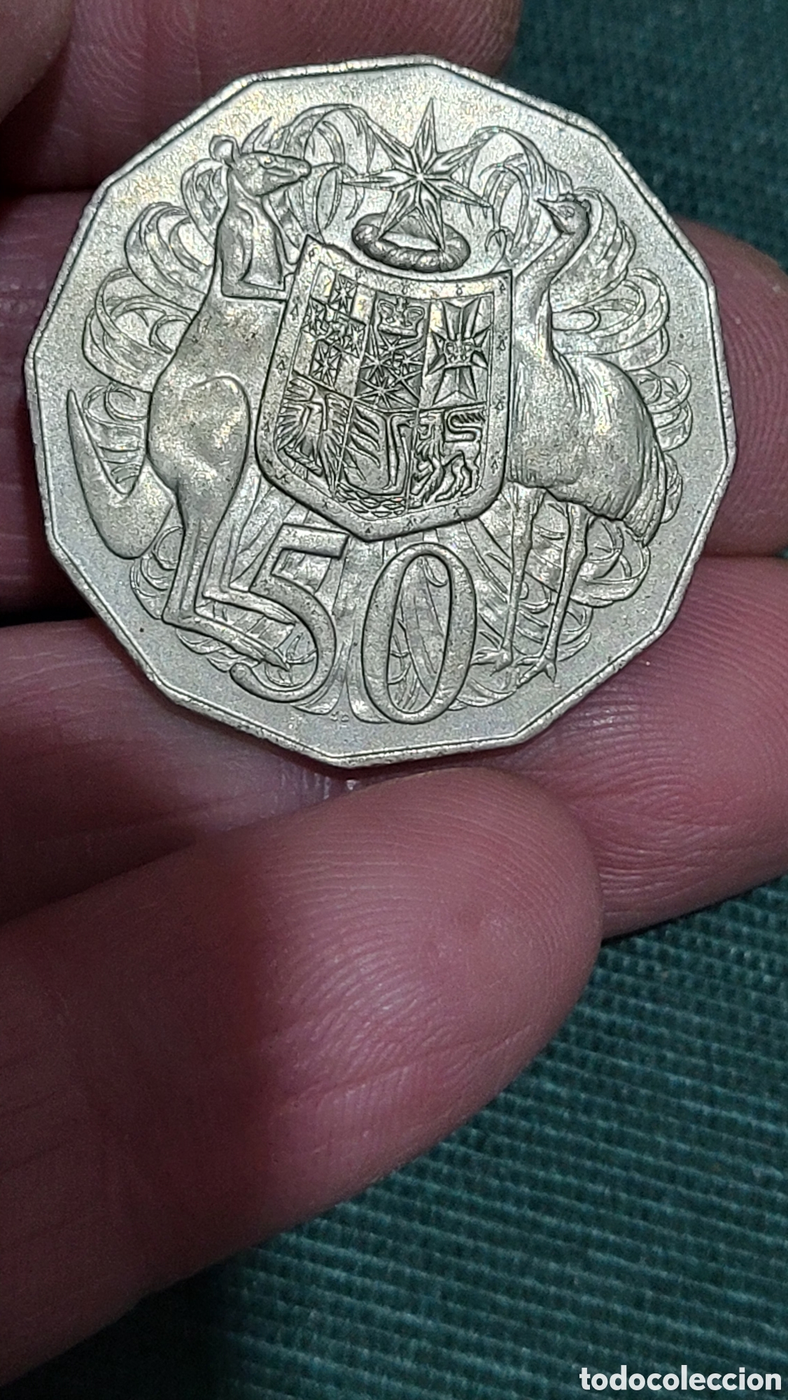 Monedas antiguas de Ocean&iacute;a: Moneda 50 centimos Australia 1978 - Foto 1