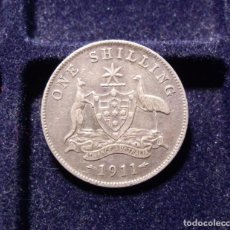 Monedas antiguas de Oceanía: AUSTRALIA - 1 CHELIN DE PLATA - 1911