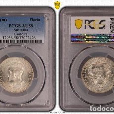 Monedas antiguas de Oceanía: 14DA21 AUSTRALIA GEORGE V 1927 (M) SILVER FLORIN PCGS AU58