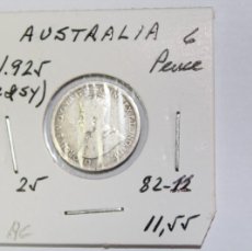 Monedas antiguas de Oceanía: MONEDA DE PLATA DE 6 PENCES DE 1928 ( M ) KM 25 DE AUSTRALIA EN BC+