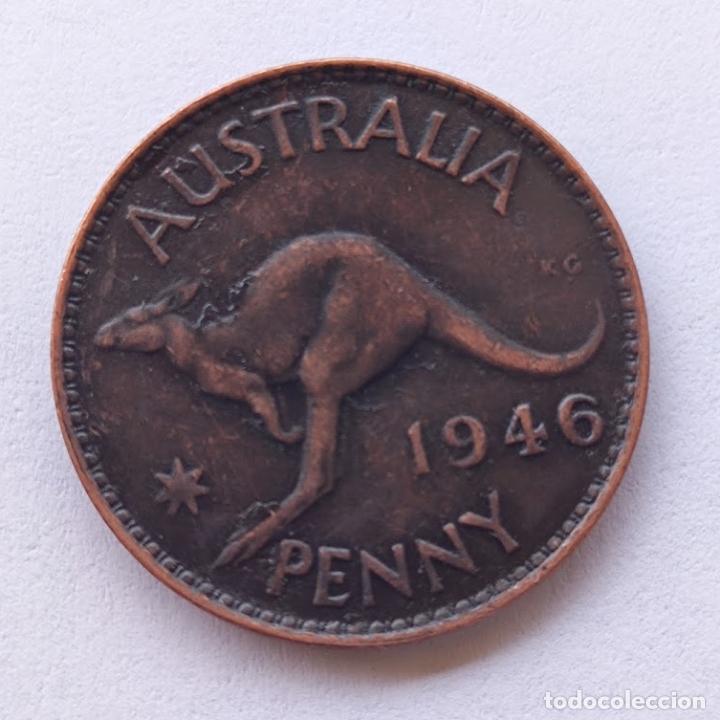 Monedas antiguas de Ocean&iacute;a: 1 PENNY AUSTRALIA 1946 - Foto 1