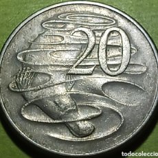 Monedas antiguas de Oceanía: AUSTRALIA 20 CENTS 1966. Lote 400718639