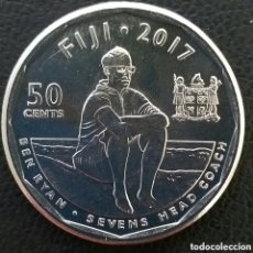 Monedas antiguas de Oceanía: FIYI 50 CENTAVOS, 2017 FIDJI CAMPEONES DE RUGBY A 7, OLIMPIADAS DE 2016. Lote 401284099