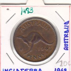 Monedas antiguas de Oceanía: CR1483 MONEDA AUSTRALIA 1 PENIQUE 1943 MBC. Lote 402010764