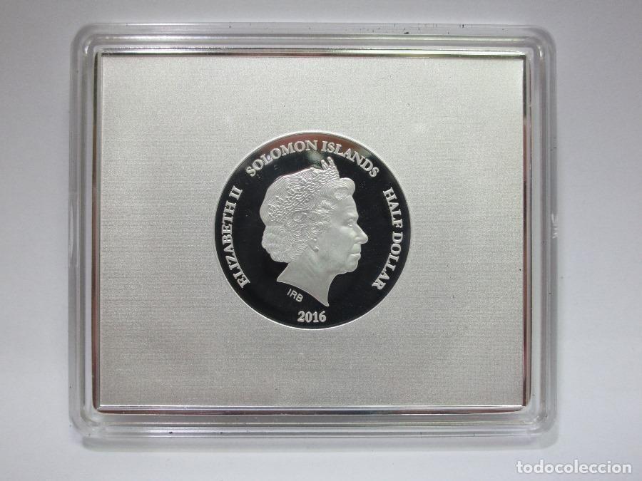 Monedas antiguas de Ocean&iacute;a: SALOMON 1/2 DOLAR 2016 - Foto 3