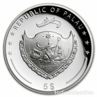 Monedas antiguas de Ocean&iacute;a: PALAU 5 DOLARES 2019 - Foto 2