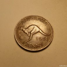 Monedas antiguas de Oceanía: MONEDA DE BRONCE DE 1 PENIQUE DE AUSTRALIA AÑO 1951