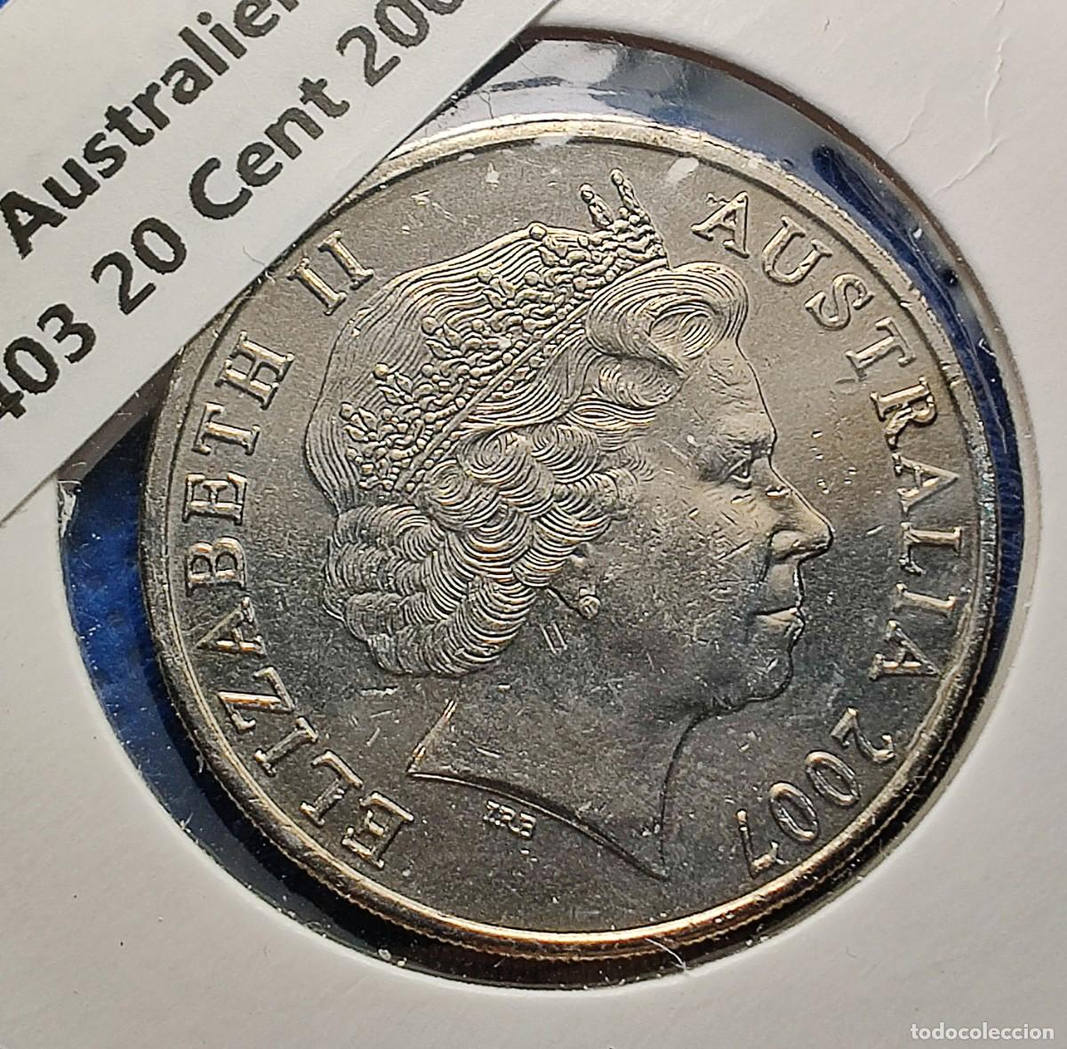 Monedas antiguas de Ocean&iacute;a: Australia 20 cents 2007 - Foto 2