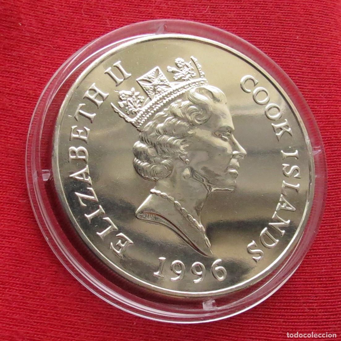 Monedas antiguas de Ocean&iacute;a: Cook isl. 1 $ 1996 lemur - Foto 2