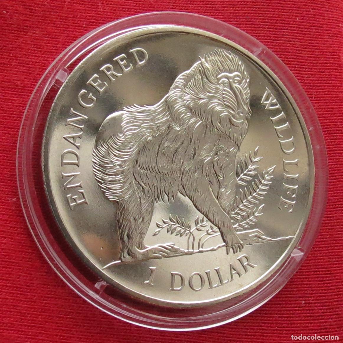 Monedas antiguas de Ocean&iacute;a: Cook isl. 1 $ 1996 hamadr&iacute;ada - Foto 1