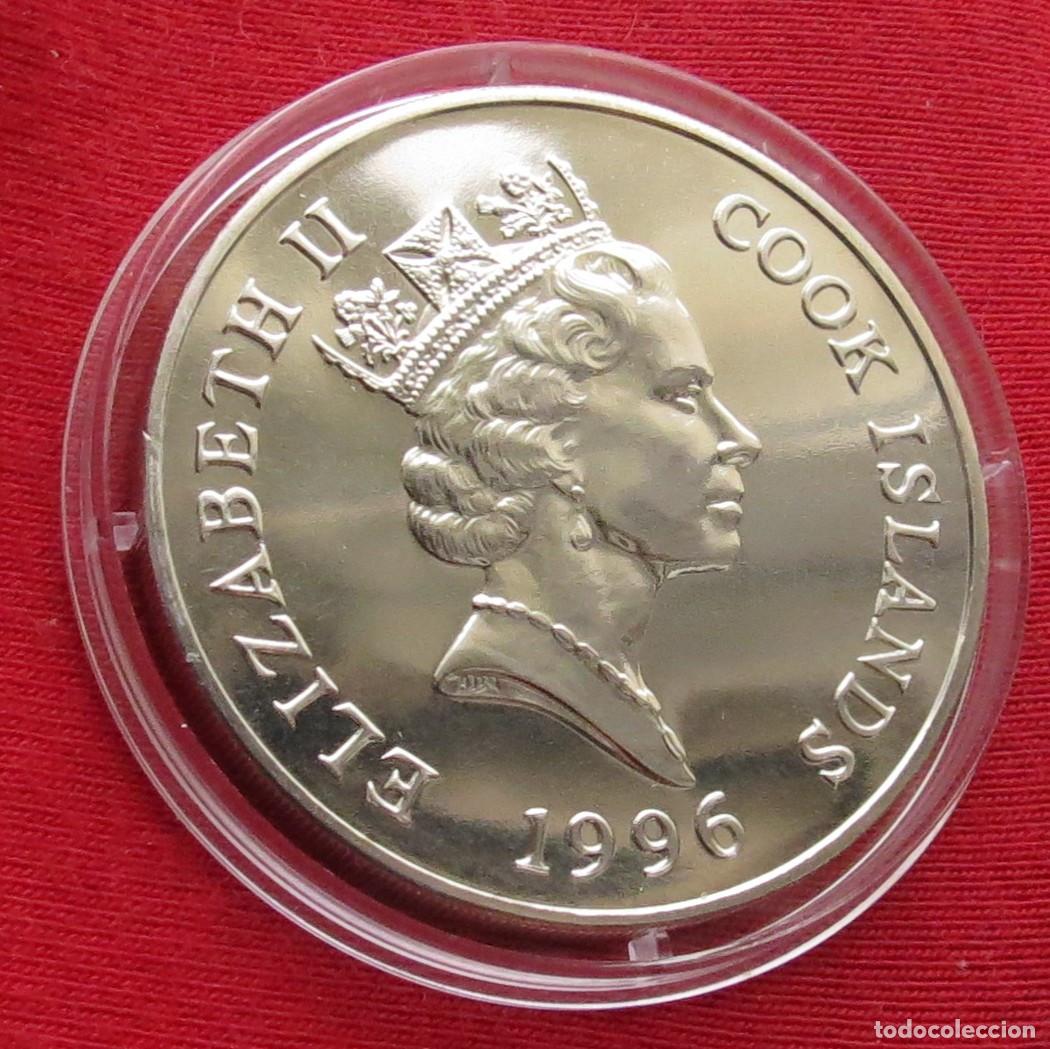 Monedas antiguas de Ocean&iacute;a: Cook isl. 1 $ 1996 hamadr&iacute;ada - Foto 2