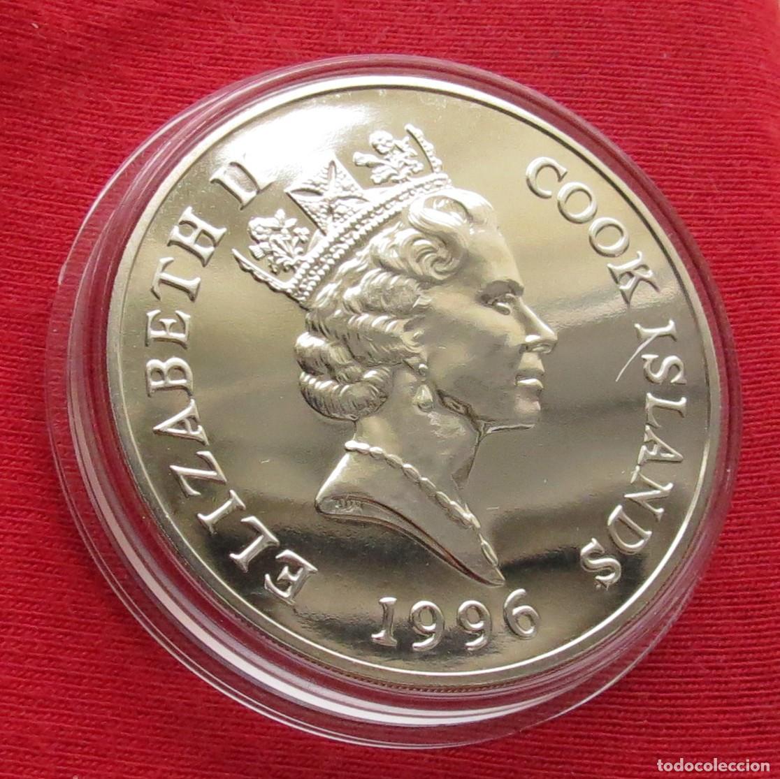 Monedas antiguas de Ocean&iacute;a: Cook isl. 1 $ 1996 corzo - Foto 2