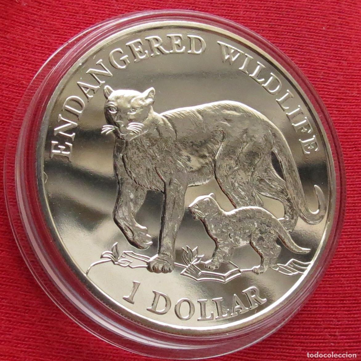 Monedas antiguas de Ocean&iacute;a: Cook isl. 1 $ 1996 puma - Foto 1