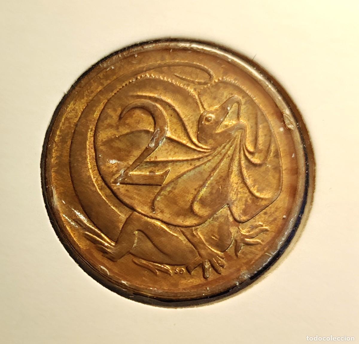 Monedas antiguas de Ocean&iacute;a: Australia 2 cents c&eacute;ntimos 1972 - Foto 1